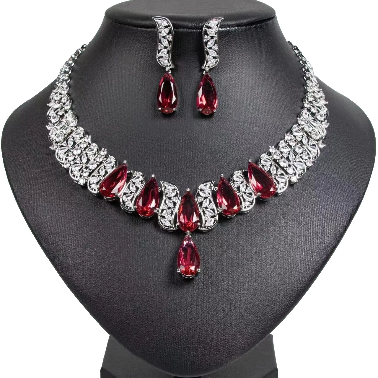 Juegos de joyas moda Piedra Esmeralda