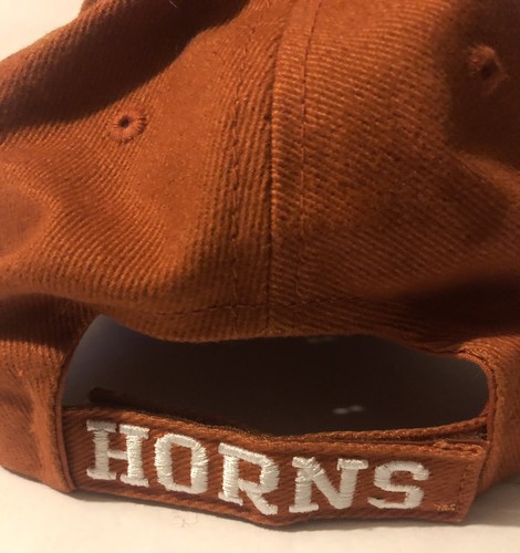 Texas Longhorn Orange Adjustable Strap Baseball Cap Hat - Picture 3 of 5