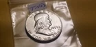 USA 1959 Franklin Half Dollar Silver Coin Idas14.