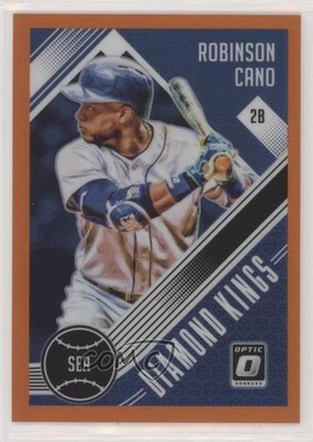 2018 Panini Donruss Optic Diamond Kings Orange Prizm /199 Robinson Cano #29 ly9