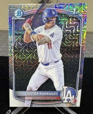 2025 Bowman - Chrome Prospect - Victor Rodrigues - Mojo Refractor BCP-45 Dodgers