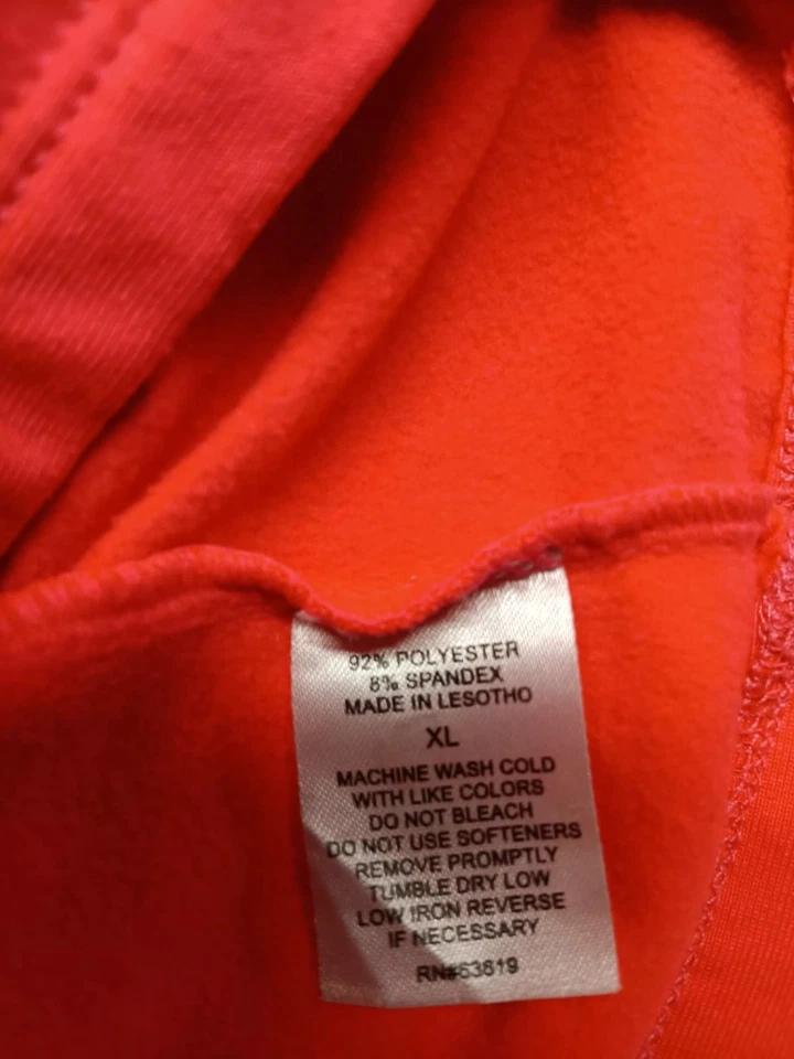 RBX Performance Women’s XL Coral ¼-Zip Pullover Fleece-Lined Stretch Active Top - Image 4 of 4