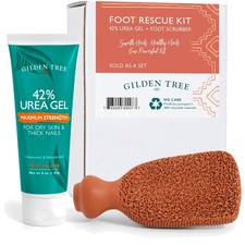 Professional Spa Pedicure Tools: 42% Urea Gel + Foot Scrubber for Cracked Heels