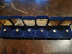 Complete Set of 6 Vintage 14K Gold Mini Coins IMM Gold Eagle Maple Krugerrand