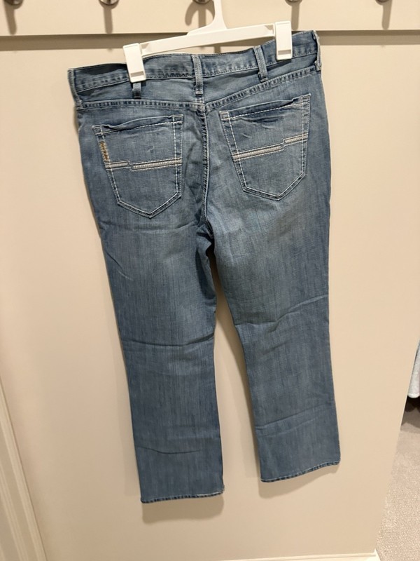 Cinch Jeans Men's 35x30 Blue Slim Fit Straight Western Work Denim