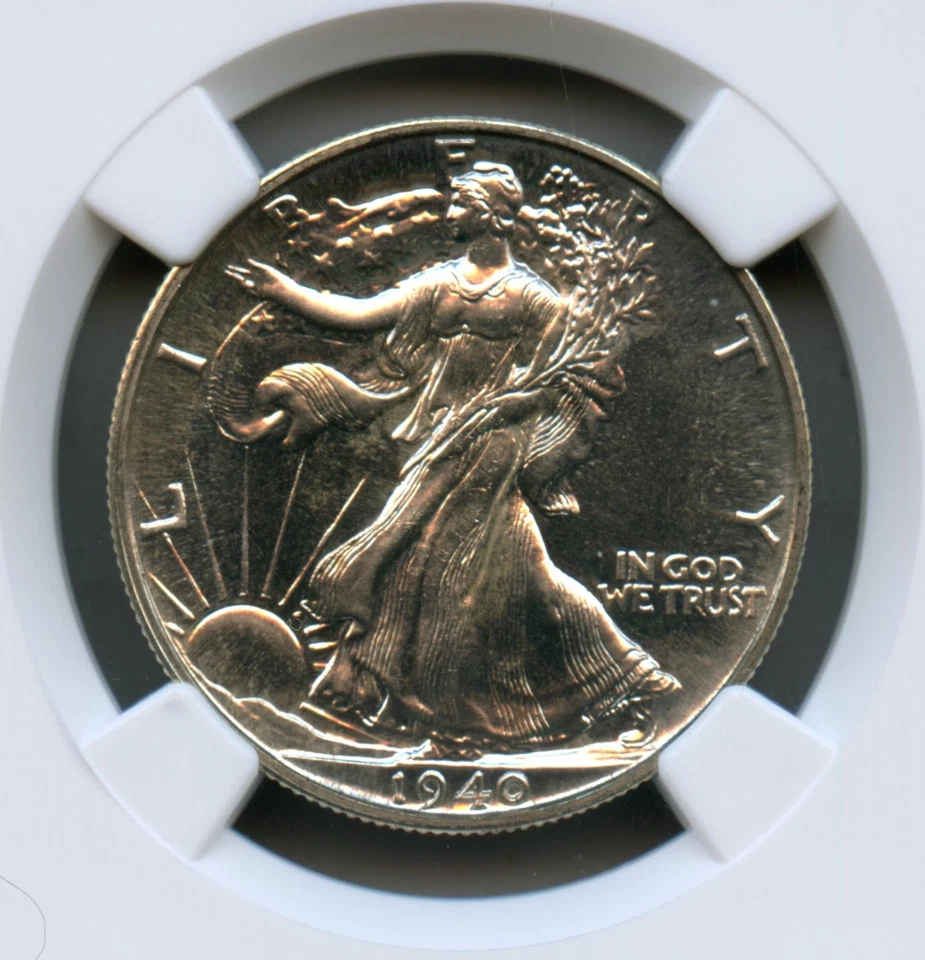 1940 Walking Liberty Silver Half Dollar NGC PF 66 - Image 3 of 4