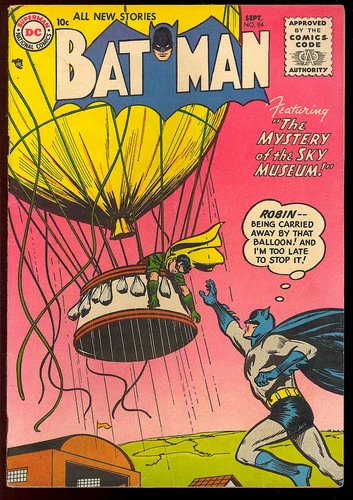 Batman #94 Nice Unrestored Late Golden Age Superhero Vintage DC Comic 1955 VG-