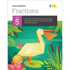 IXL 5th Grade Fractions Math Workbook, Mathematics Book for Kids Ages 10-11 ...