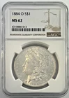 1884 O Morgan Dollar NGC MS62