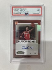 2021-22 Panini Contenders Jalen Johnson Playoff Ticket Auto #/99 PSA 9
