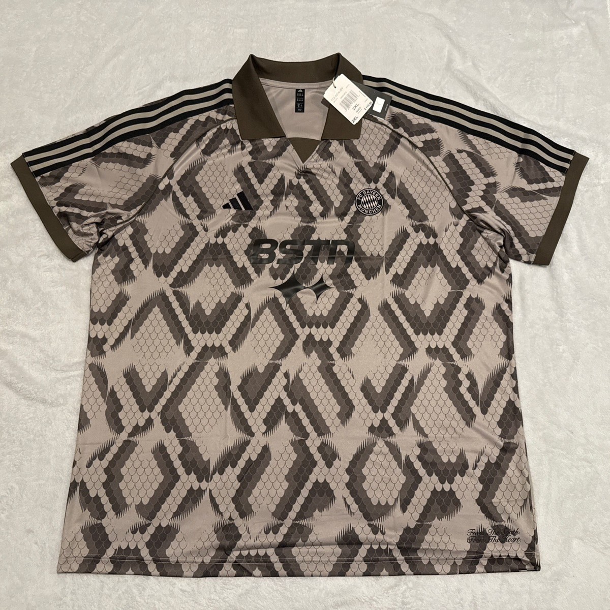 2024-25 Men's Adidas Bayern Munich BSTN Brown Soccer Jersey 2XL