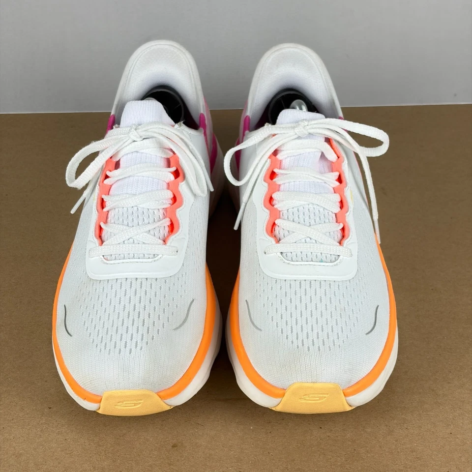 Skechers Slip-Ins D'Lux Vapor Handsfree Shoes Womens 10 White Pink Orange - Image 2 of 4