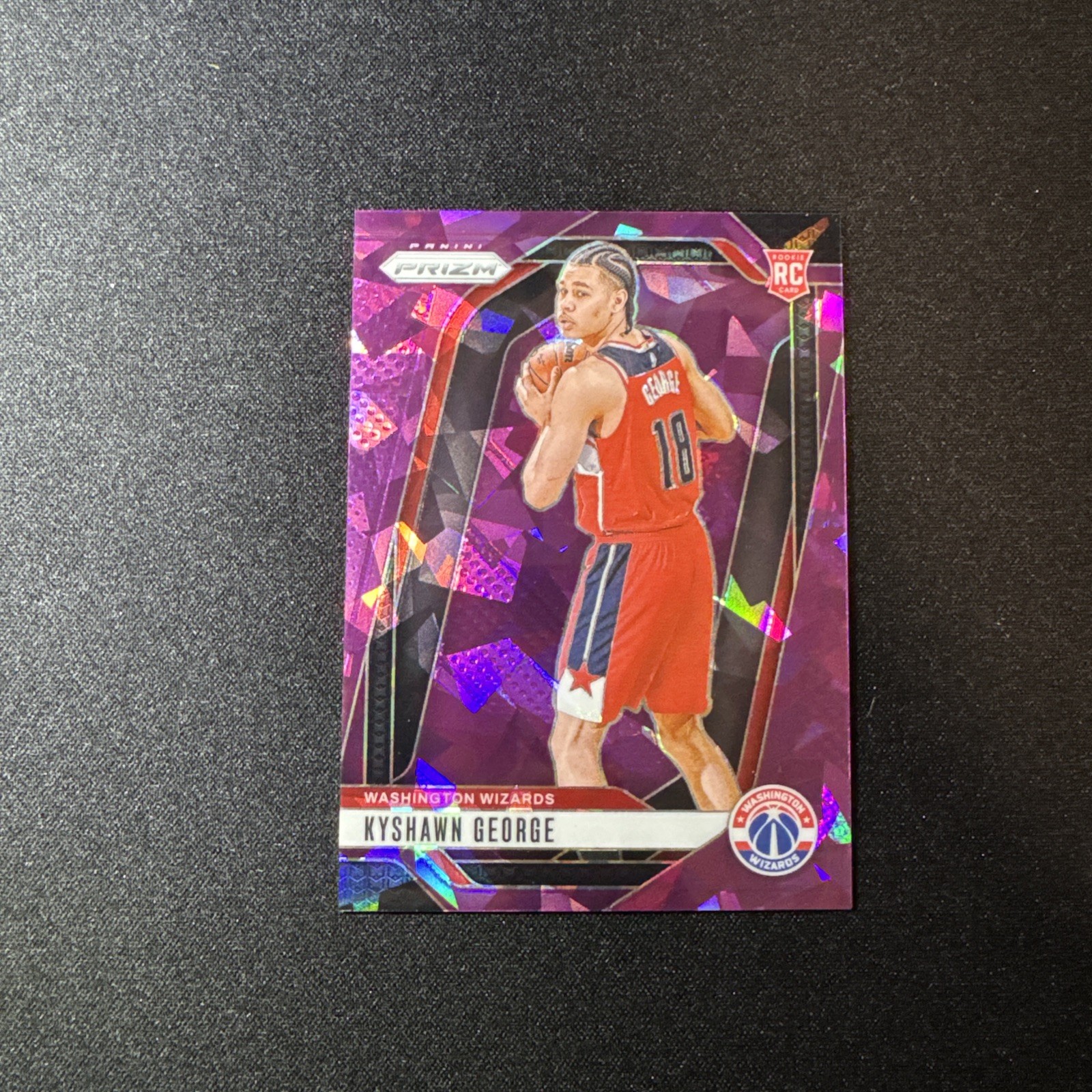 Kyshawn George 2024-25 Panini Prizm #257 RC Rookie Purple Ice /149 🔥📈