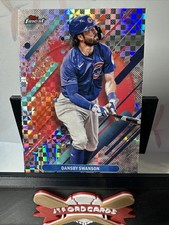 2025 Topps Finest Rare Checkerboard Refractor Dansby Swanson Chicago Cubs