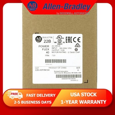 22B-A5P0N104 Original AB PowerFlex 40 Drive 0.75 kW New 22B A5P0N104