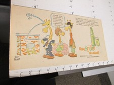 newspaper ad 1969 SPRITE giraffe family anniversary glass Mort Walker comic