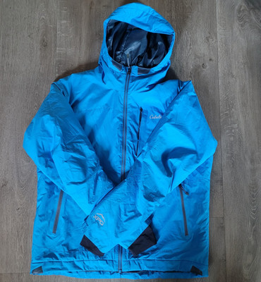 Cabela's XPG Men's Blue Hooded Full Zip Nylon Down Jacket Size L