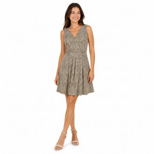 Banana Republic Womens Dress Size 8 Leopard Print Career Going Out Minimalist