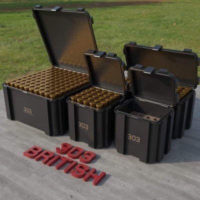 Filamelt Munitionsbox / .303 British /  Klappdeckel  / Patronenbox, Ammo Box