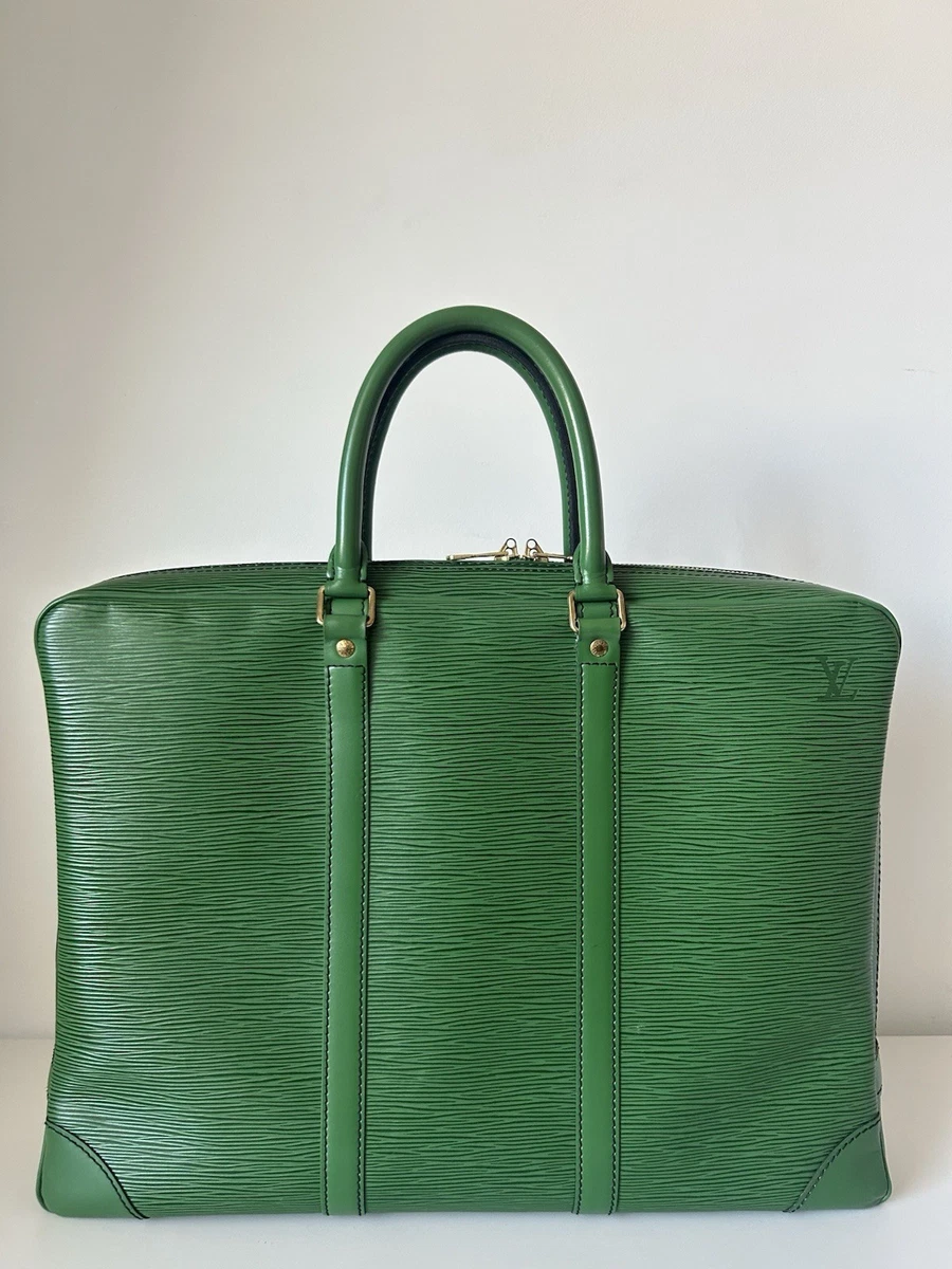 Louis Vuitton ケース グリーン Louis Vuitton Black Briefcase/Document Case Bags & Handbags for