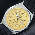 JAPAN VINTAGE REFURBISHED SEIKO 5 AUTOMATIC 6309A MENS GOLDEN WATCH a442232-1