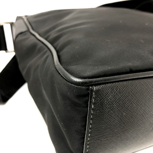 PRADA 2VH002 re nylon triangle logo crossbody bag shoulder bag black women s use - 第 5/10 張圖片