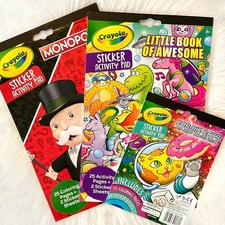 Crayola Sticker, Coloring, Activity Fun Pads - Bundle of 3