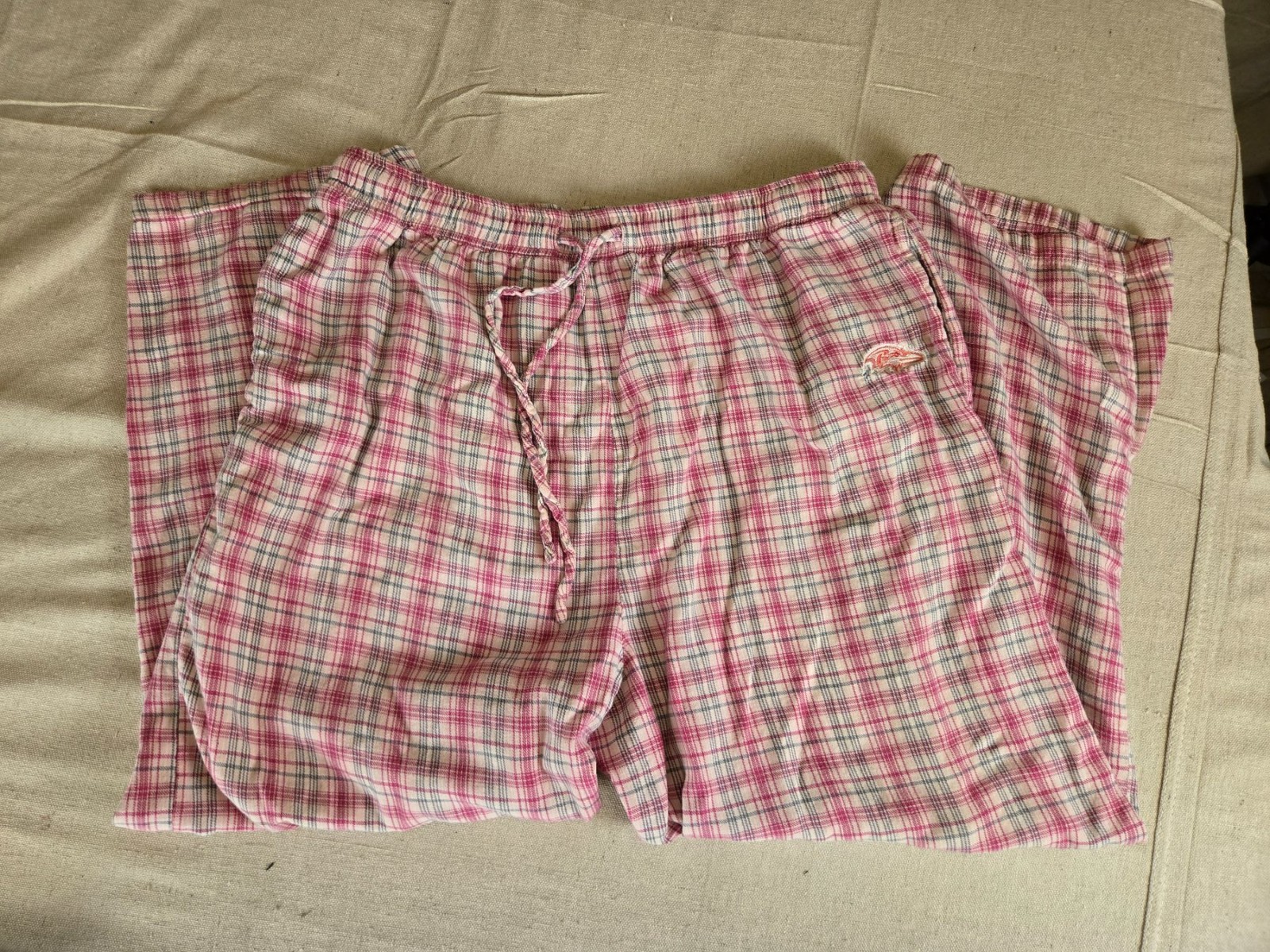NFL For Her Pink Plaid Lounge Pajama Pants Women's XL