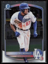 Emil Morales 2025 Bowman Chrome Prospects #BCP-127 Los Angeles Dodgers