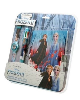 Malset Digitaluhr Stift Notizbuch Disney Frozen Die Eiskönigin Elsa
