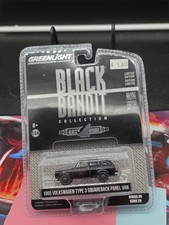 GREENLIGHT - 1965 VOLKSWAGEN TYPE 3 SQUAREBACK PANEL VAN BLACK BANDIT 1/64 *NEW*