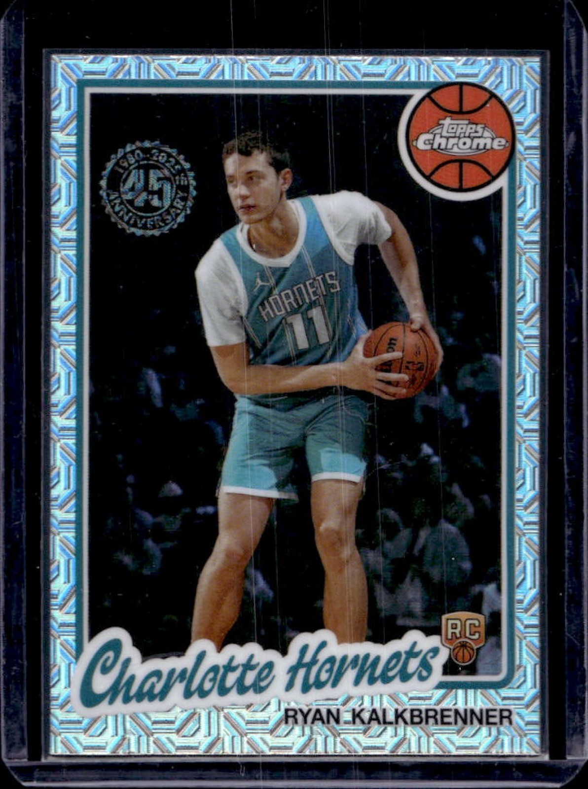 2025-26 Topps Ryan Kalkbrenner 1980-81 Chrome RC Mojo Refractor #TC-RK Hornets