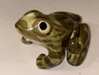 Vintage Brush McCoy Leopard Frog Figurine Art Pottery Hand Painted 4.5”