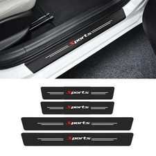 4tlg Auto Einstiegsleiste Abdeckung Schutz Aufkleber Universal Kohlefaser Farbe