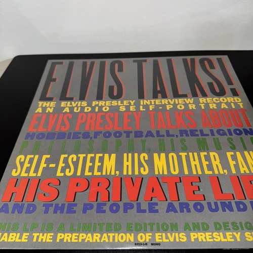 Elvis LP Elvis Talks Brand NEW Audio Interviews GOLD SEALED Limited Edition Rare - Picture 3 of 11