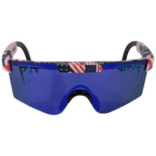 Kids USA Sunglasses American Flag Pit Viper 6-12 Red Sports Boys Cycling Biking