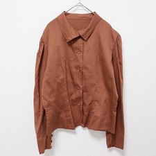 Used Christian Dior ChristianDior Vintage Jacket Shirt Blouse Brown x932917n