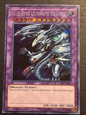 #ad #ad Blue Eyes Ultimate Dragon 1st Edition LCKC EN057 Secret Rare Yu Gi Oh Card LP $9.97