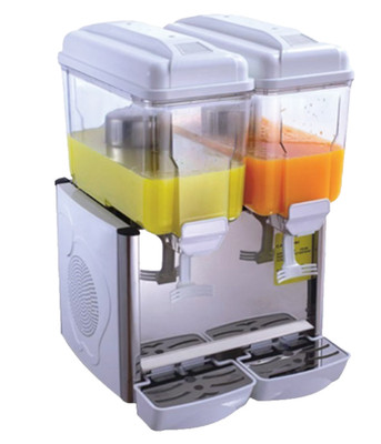 NEW 2 Compartment Cold Beverage Juice Drink Dispenser Machine Agua Fresca NSF