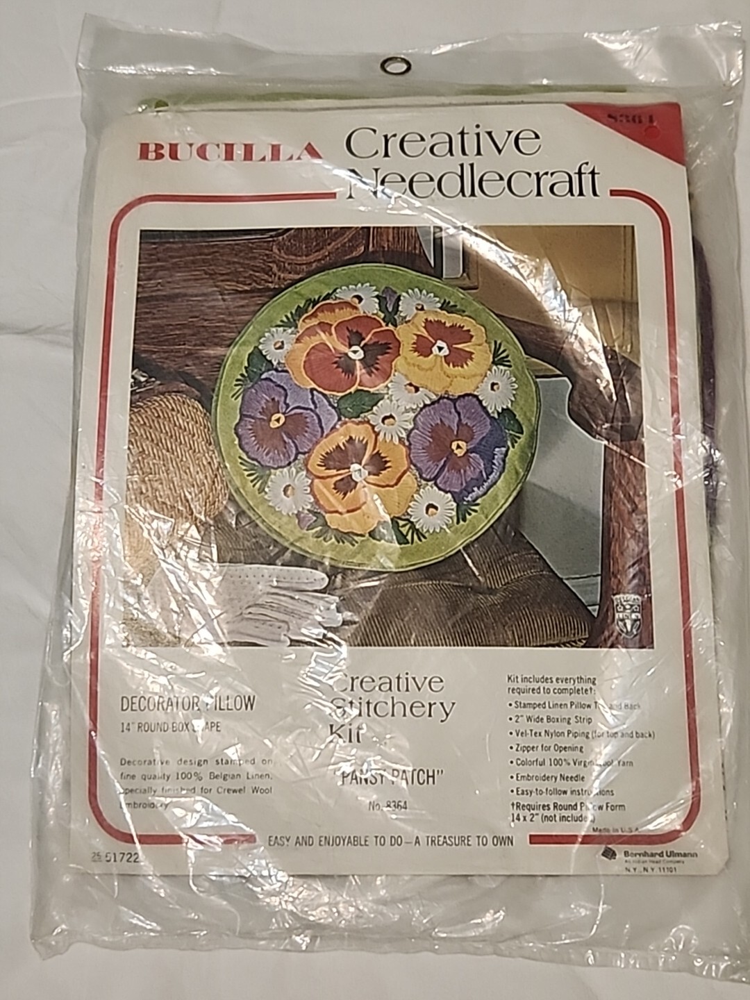 Vintage Bucilla Creative Needlecraft #2551722 Pansy Patch 14