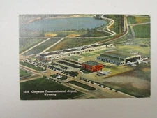 L114 Postcard Plane Aviation Cheyenne Transcontinental Airport Wyoming WY