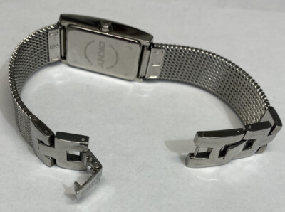 DKNY stainless steel mesh bracelet watch looks brand new NEEDS NEW BATTERY DKNY NY3404, 3ATM Women Watch With Clear Rhinestones And  main image 3