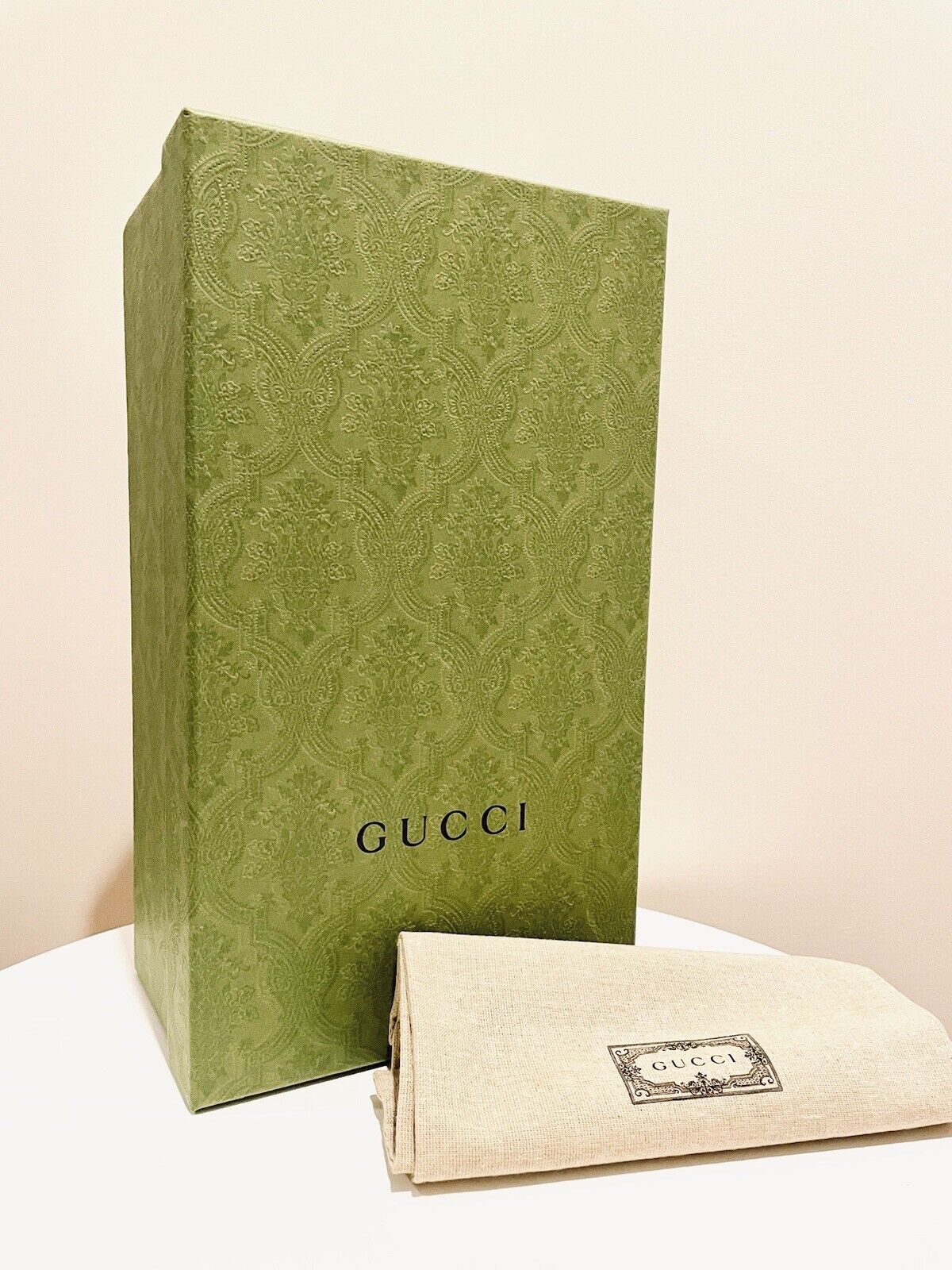 Gift Set! GUCCI Authentic Shopping Gift Box 14.5x8.5x5.25” Dust Bag tissue