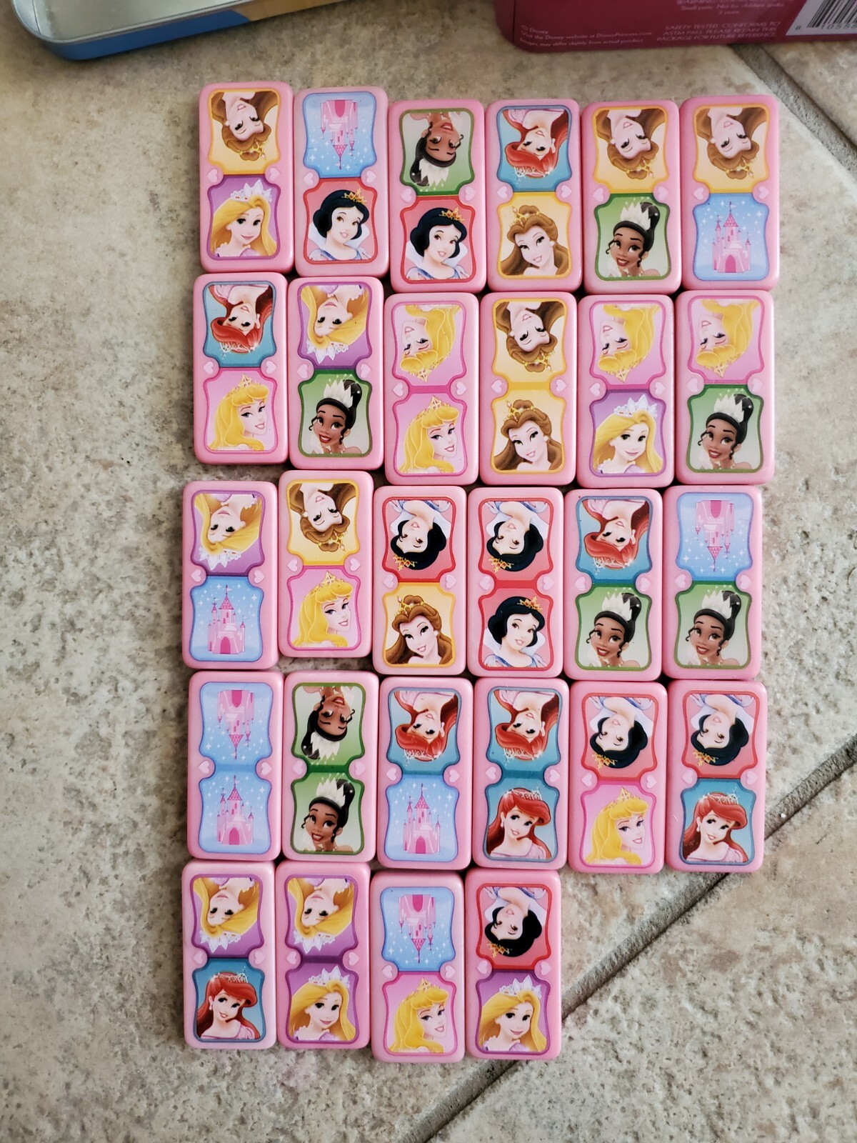 Disney Princess Domino Set with 2 Tic Tac Toe games and Small Jenga | eBay