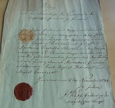 Document marriage certificate Hanover 1844: Catholic Pastor Ignaz KOPP, marriage Dehnhard-Blecher