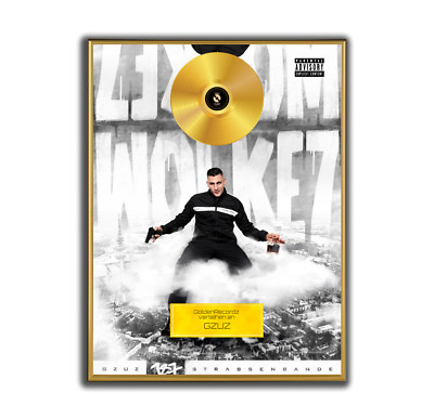 GOLDPLATTE GZUZ Poster Wolke 7 Poster gerahmtes Poster HipHop Rap Wallart