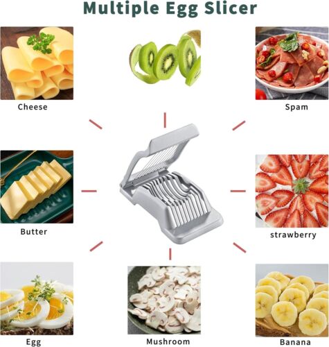 Egg Slicer for Hard Boiled Eggs , Heavy Duty Strawberry Slicer Cutte - Picture 3 of 3