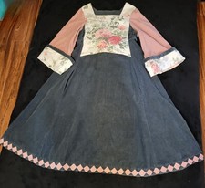 Handmade Ladies Petite Corduroy Renaissance Garb Dress