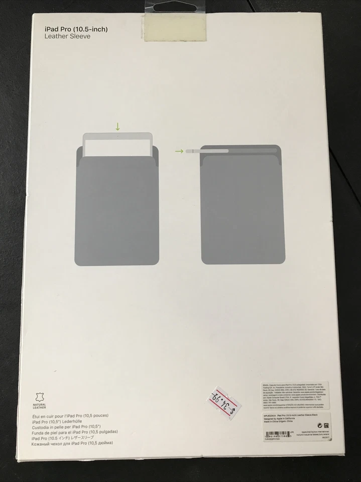 Apple Leather smart cover for iPad Pro 10.5" Black - MPU62ZM/A Retail Box - Image 2 of 4