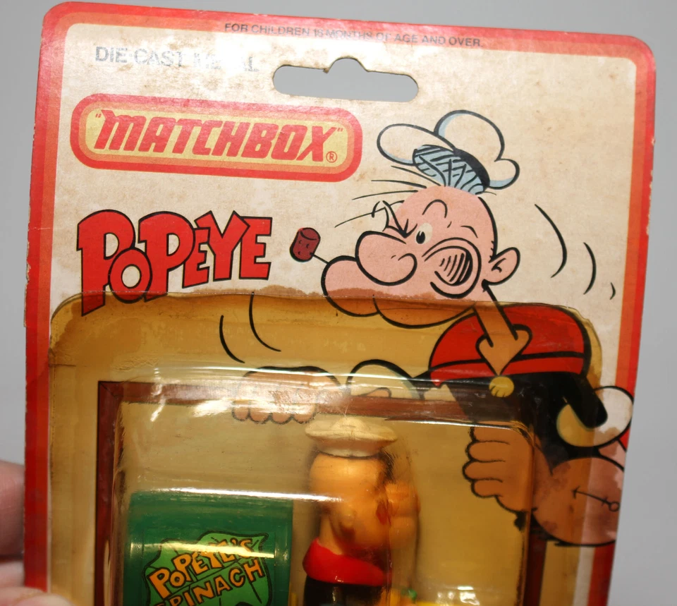 MATCHBOX 1980 Popeye's Spinach Wagon Truck CS 13 Die-Cast NOS Original Card VNTG - Image 4 of 4